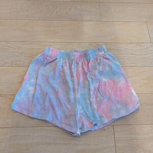 SHEIN Pastel Tie-Dye Athletic Shorts